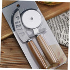 Kit Chef Pizza | Corte Preciso em Inox e Cabo de Madeira Clássico