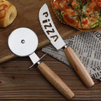 Kit Chef Pizza | Corte Preciso em Inox e Cabo de Madeira Clássico