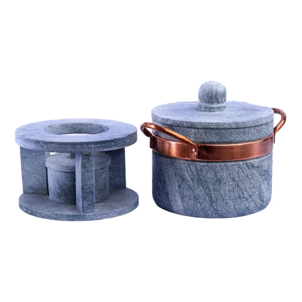 Kit Fondue Pedra Gourmet | Jantares Sofisticados com Peças Artesanais