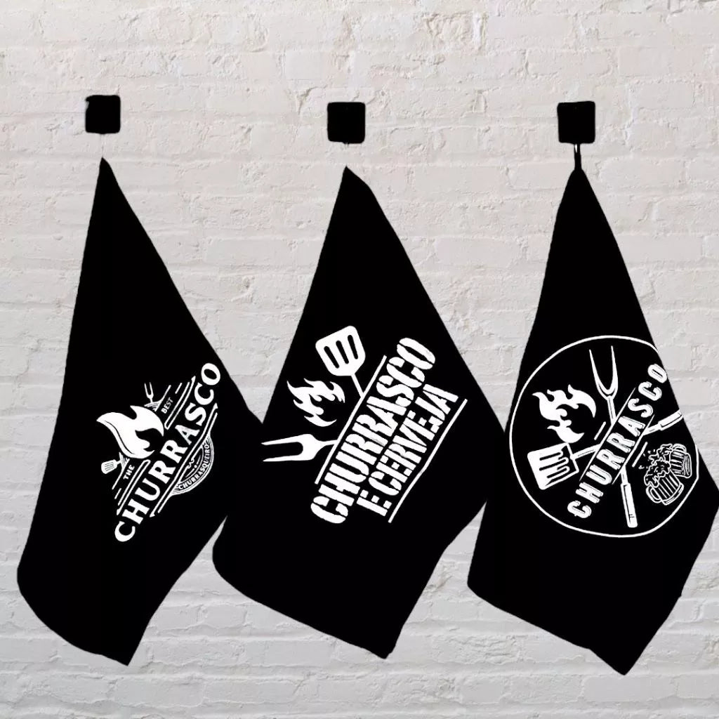 Kit Panos de Copa Master Black | Design Moderno e Prático para o Seu Churrasco