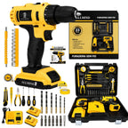 Kit Parafusadeira BuildMaster 25V | Potência Profissional com Maleta Completa e Jogo de Soquetes 46 Peças