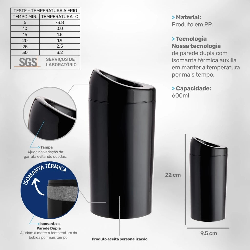 Kit Porta Garrafa FrostBeer 600ml 12pçs | Conserve sua Cerveja Gelada com Praticidade e Estilo em Todo Momento