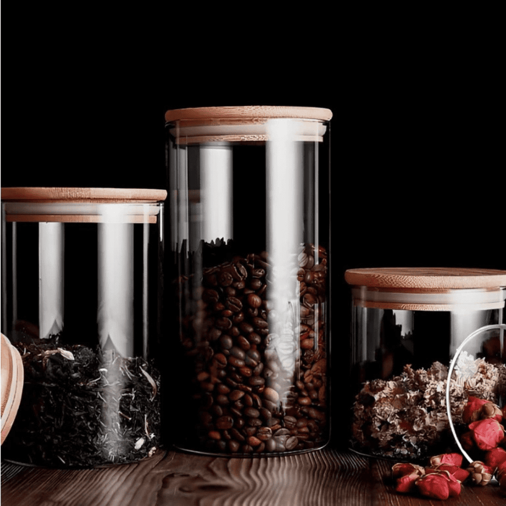 Kit Potes Herméticos Bambu Elegance