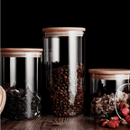 Kit Potes Herméticos Bambu Elegance