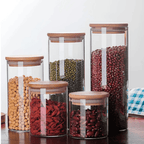 Kit Potes Herméticos Bambu Elegance