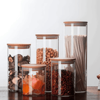 Kit Potes Herméticos Bambu Elegance