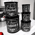 Kit Potes KitchenCharm 5 Peças