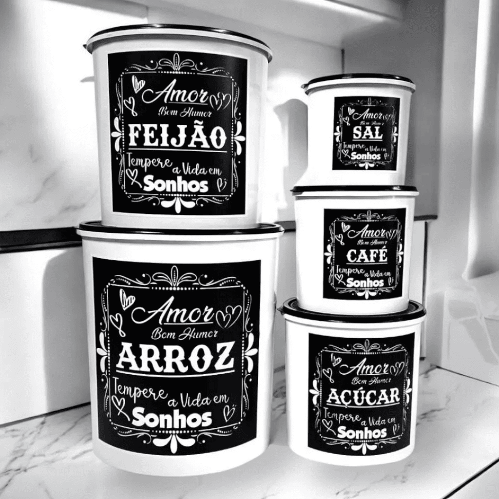 Kit Potes KitchenCharm 5 Peças