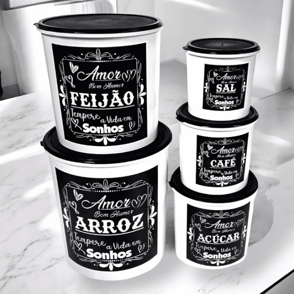 Kit Potes KitchenCharm 5 Peças