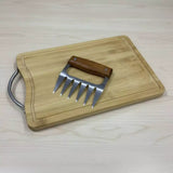 Kit Presente Churrasco Premium | Tábua de Bambu Ecológica e Acessórios em Inox