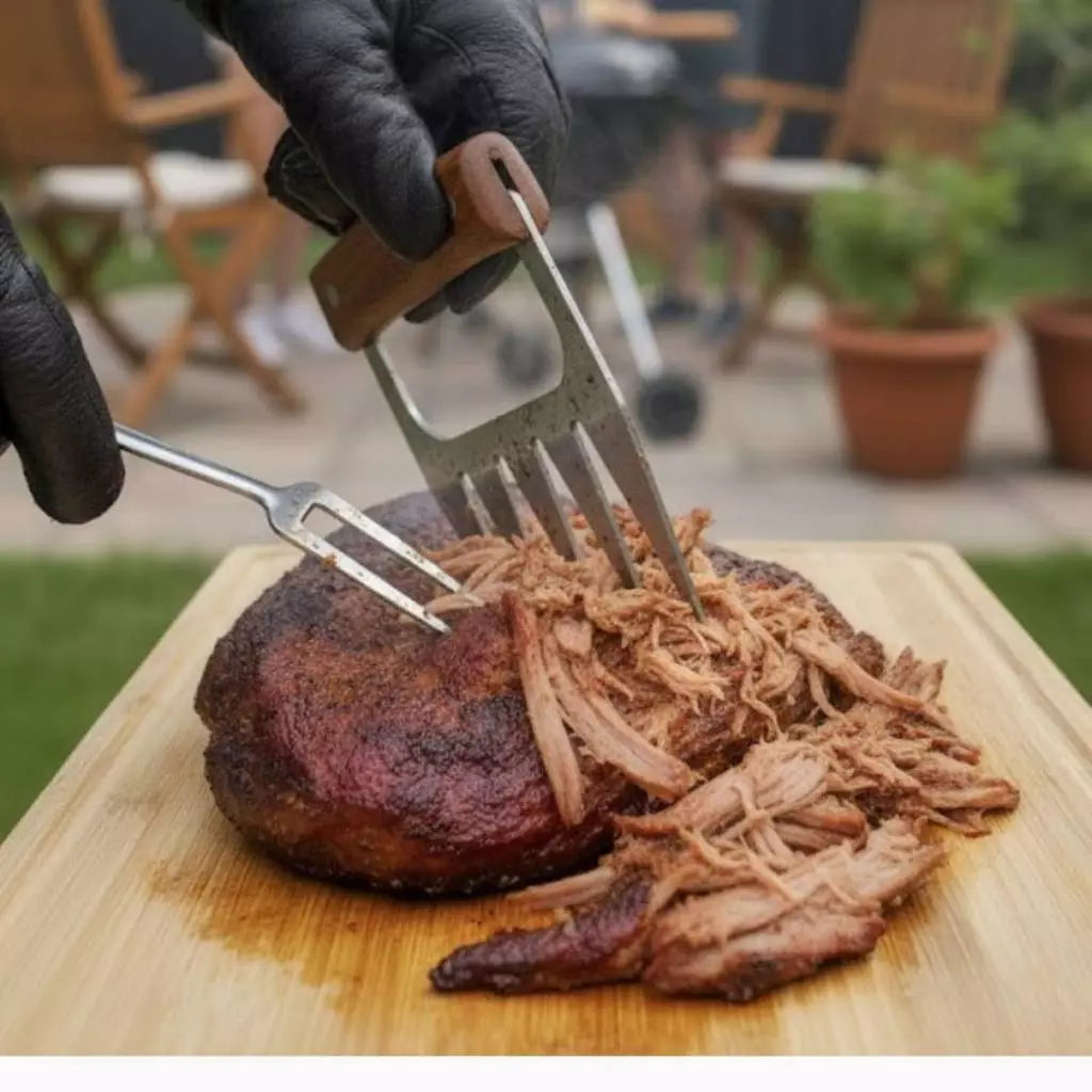 Kit Presente Churrasco Premium | Tábua de Bambu Ecológica e Acessórios em Inox