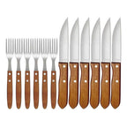 Kit Talheres Churrasqueiro Mor | Kit 12 Peças para Churrasco de Elite