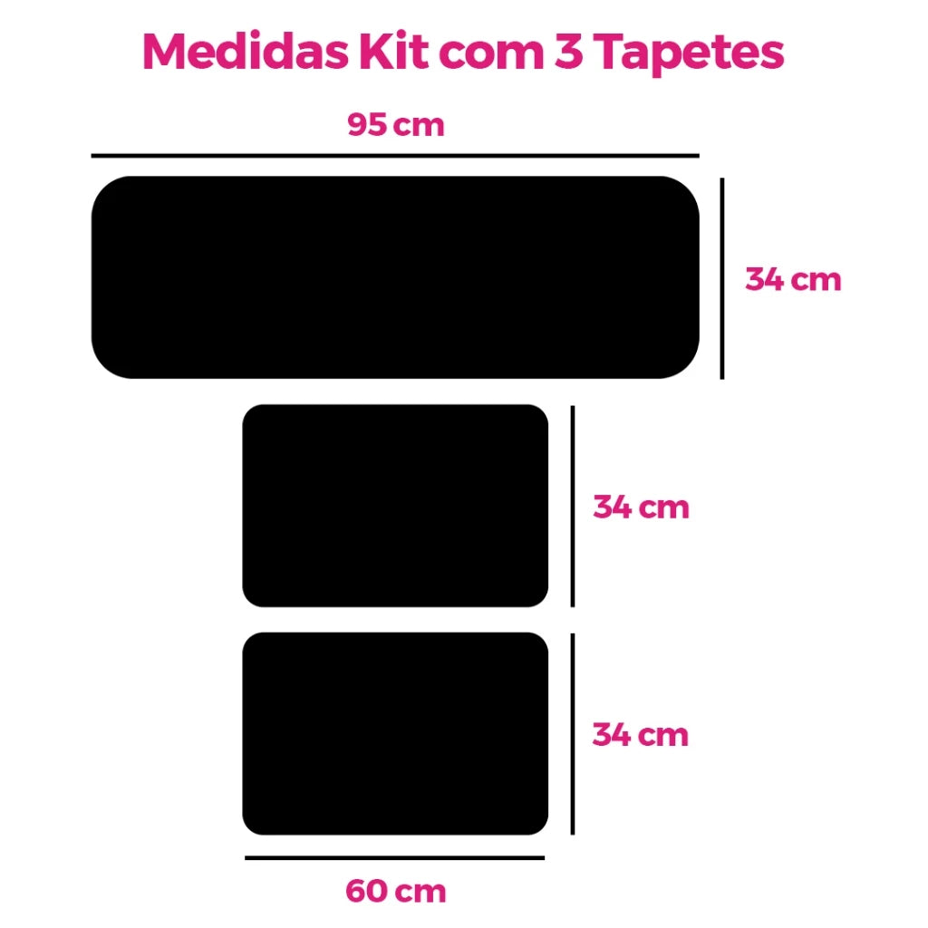 Kit Tapete Natal LuxoClean | Praticidade e Alegria para Receber a Família | Kit 3 Unidades