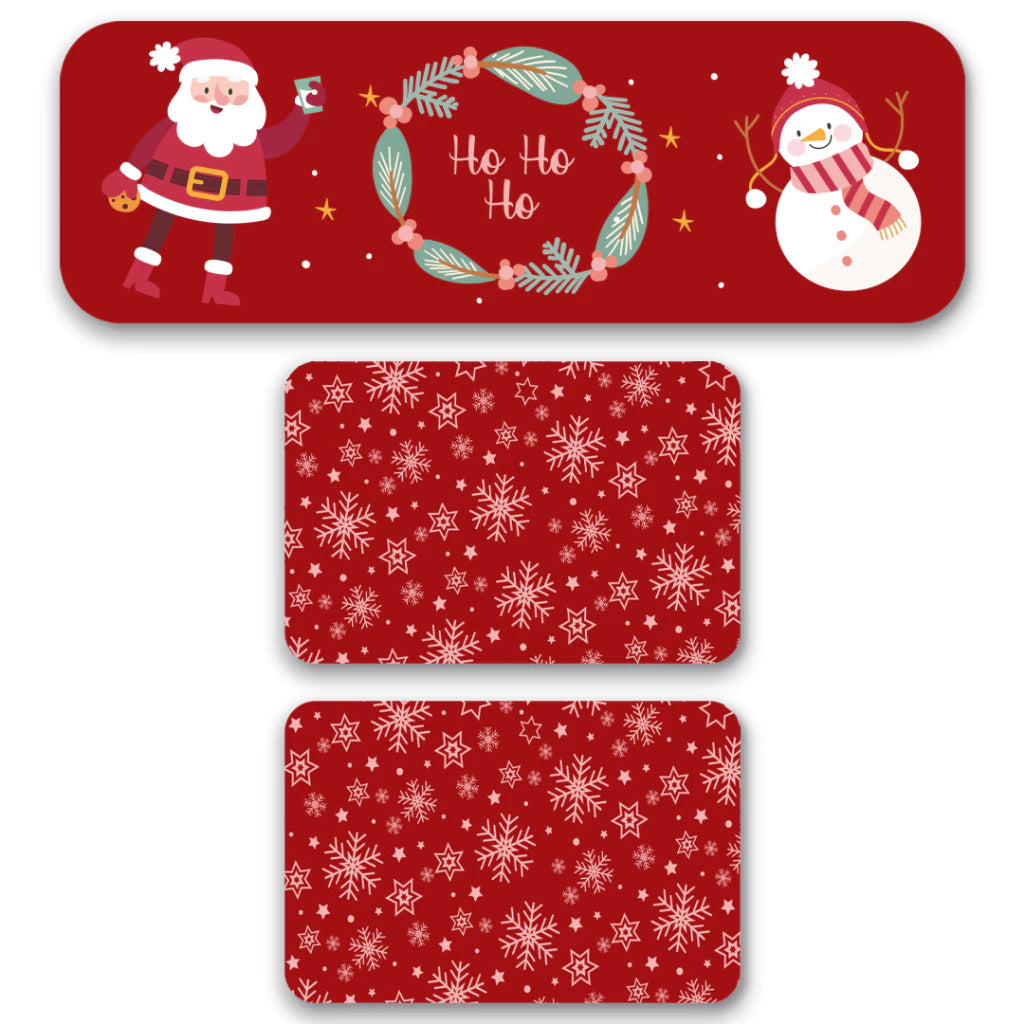 Kit Tapete Natal LuxoClean | Praticidade e Alegria para Receber a Família | Kit 3 Unidades