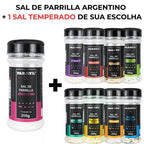 Kit Temperos Gourmet Grill | Sabores Autênticos e Presente Inesquecível | Kit Sal + Tempero à escolha