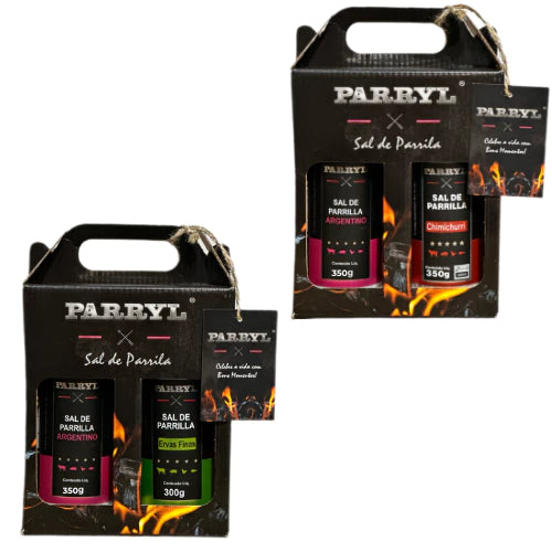 Kit Temperos Gourmet Grill | Sabores Autênticos e Presente Inesquecível | Kit Sal + Tempero à escolha