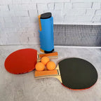 Kit Tênis de Mesa com Rede Retrátil | Diversão Rápida em Qualquer Lugar