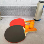 Kit Tênis de Mesa com Rede Retrátil | Diversão Rápida em Qualquer Lugar