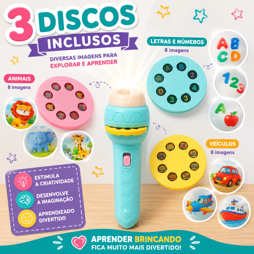 Lanterna Mágica Infantil | Projeta Imagens e Estimula a Criatividade