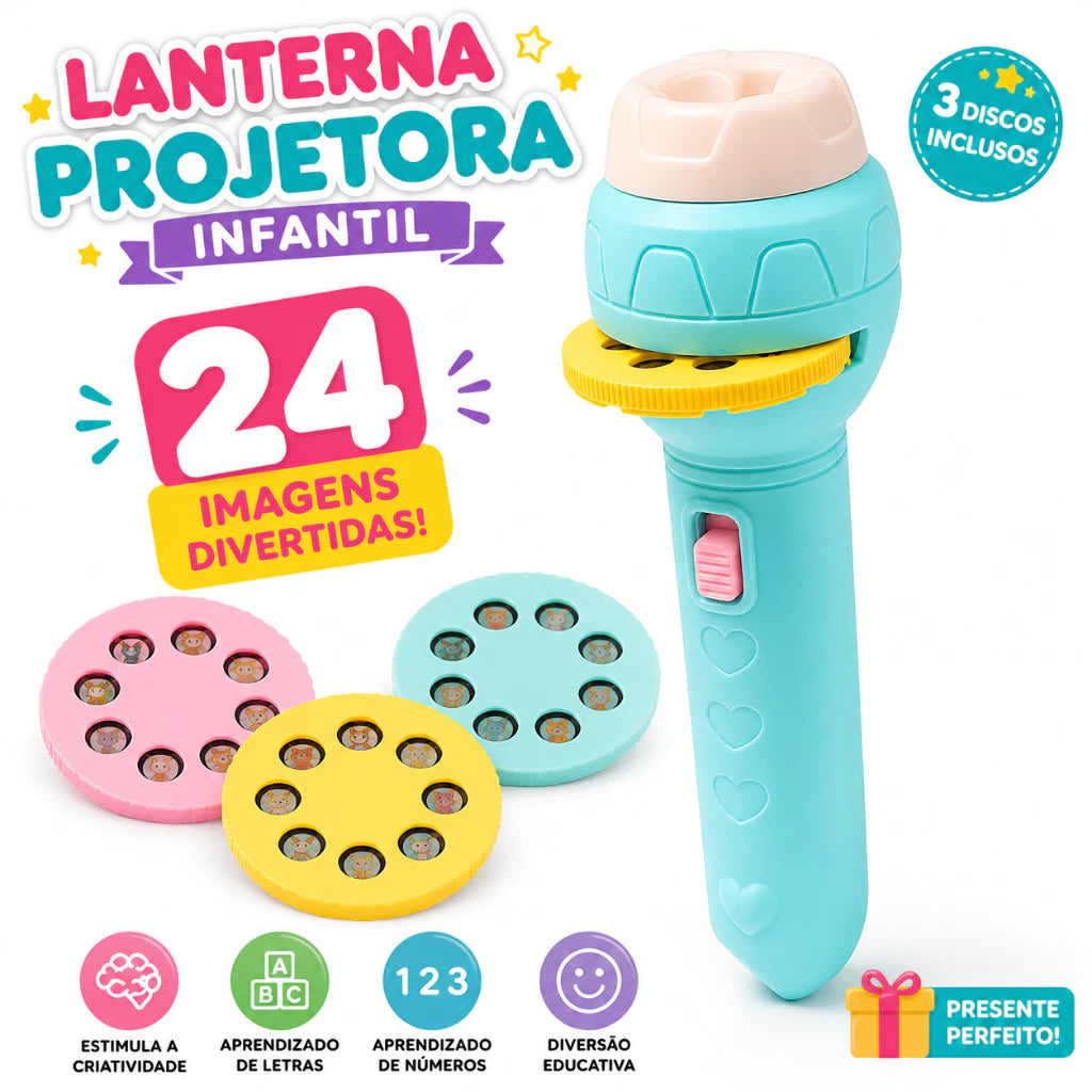 Lanterna Mágica Infantil | Projeta Imagens e Estimula a Criatividade
