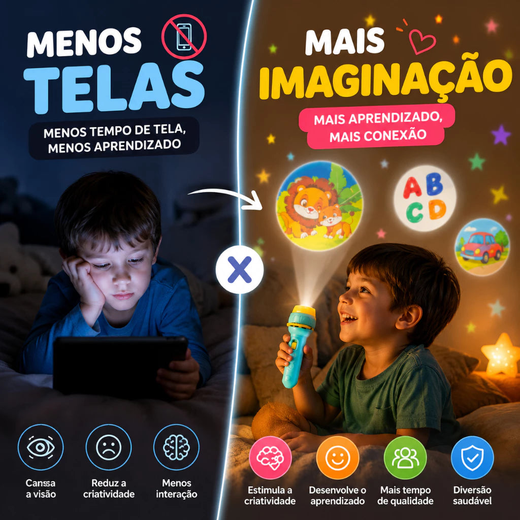 Lanterna Mágica Infantil | Projeta Imagens e Estimula a Criatividade