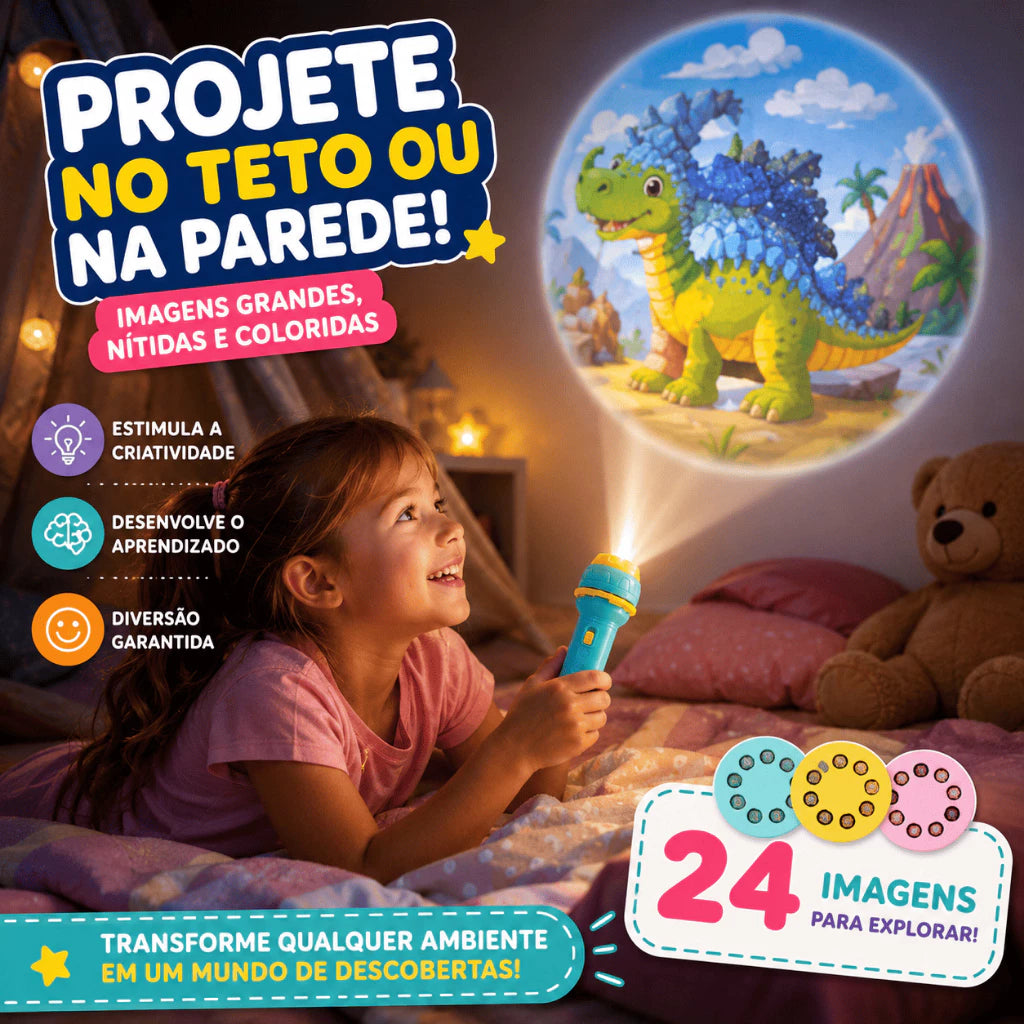 Lanterna Mágica Infantil | Projeta Imagens e Estimula a Criatividade