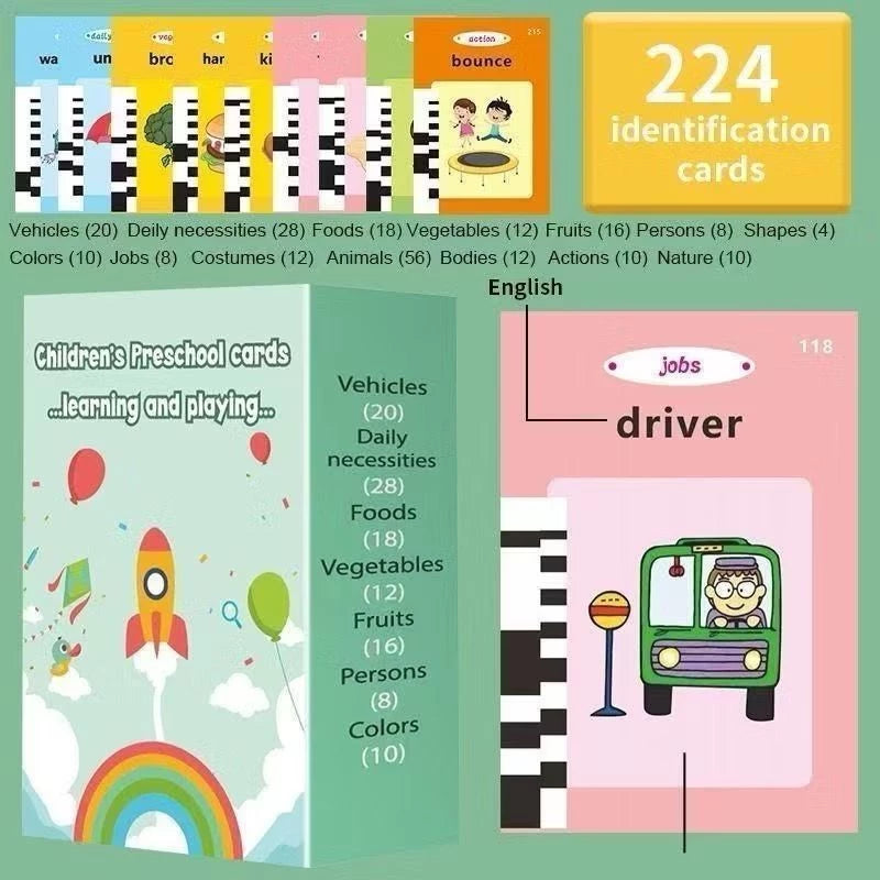 Máquina de Cartões Educativa Bilíngue | Aprenda Português e Inglês Brincando