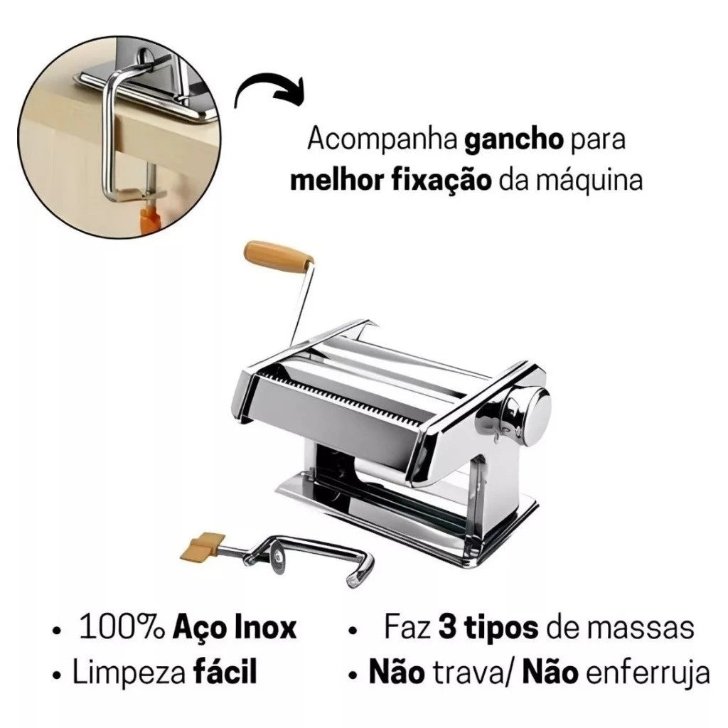 Máquina de Massa ChefGourmet | Massa Fresca e Perfeita Feita em Casa
