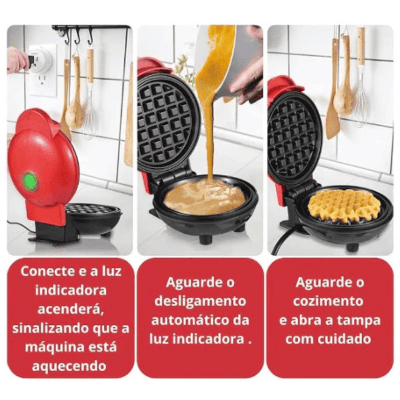 Máquina de Waffles Portátil WafflePro