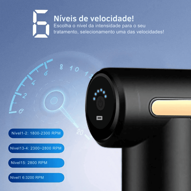 Massageador Portátil | Pistol Pró