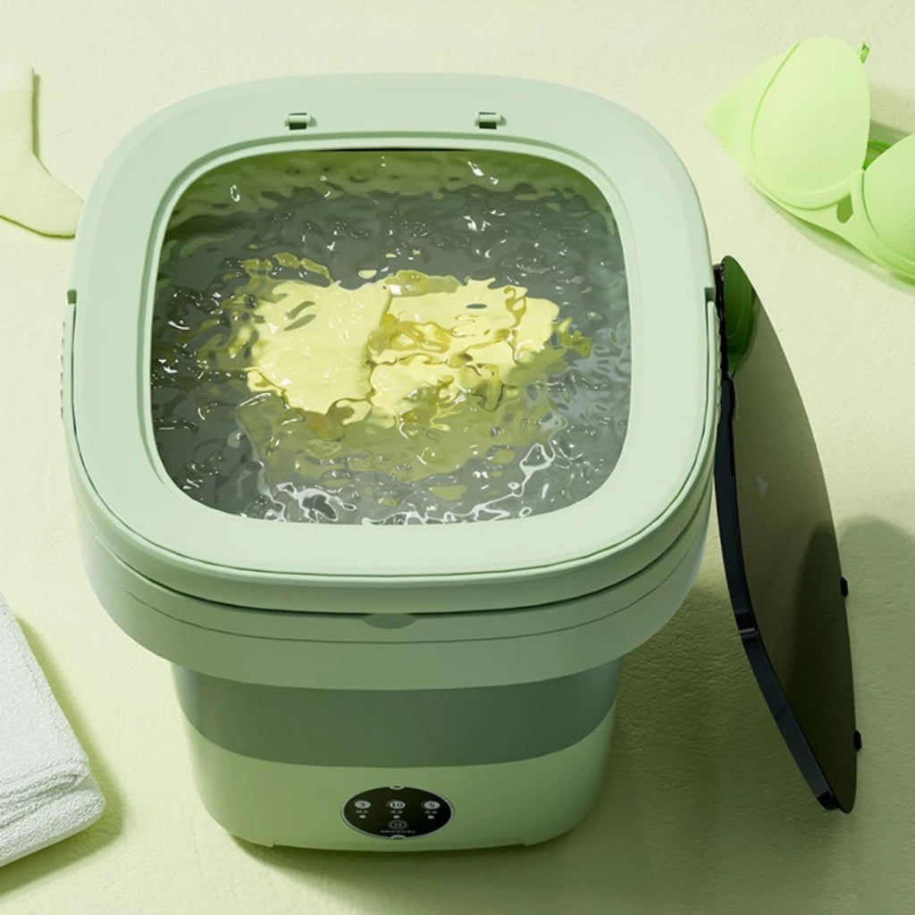 Mini Máquina de Lavar Portátil Smart | 8 Litros Bivolt e Dobrável