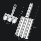 Modelador de Almôndegas Triplo Master Grill | Praticidade Gourmet em Aço Inoxidável