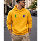 Moletom Brasil Copa do Mundo 2026 | Canguru Masculino com Capuz e Forro Quentinho