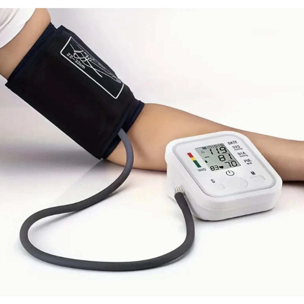 Monitor Digital de Pressão Arterial de Braço | Detecção de Arritmia e Medição Automática com Alta Precisão