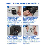 Monitor Digital de Pressão Arterial de Braço | Detecção de Arritmia e Medição Automática com Alta Precisão