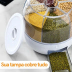 Organizador Rotatório de Alimentos 6 em 1
