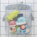 Organizador de Banho Infantil | Sacola Poliéster com Ventosas | 35x40cm | Anti-Mofo e Fácil Limpeza