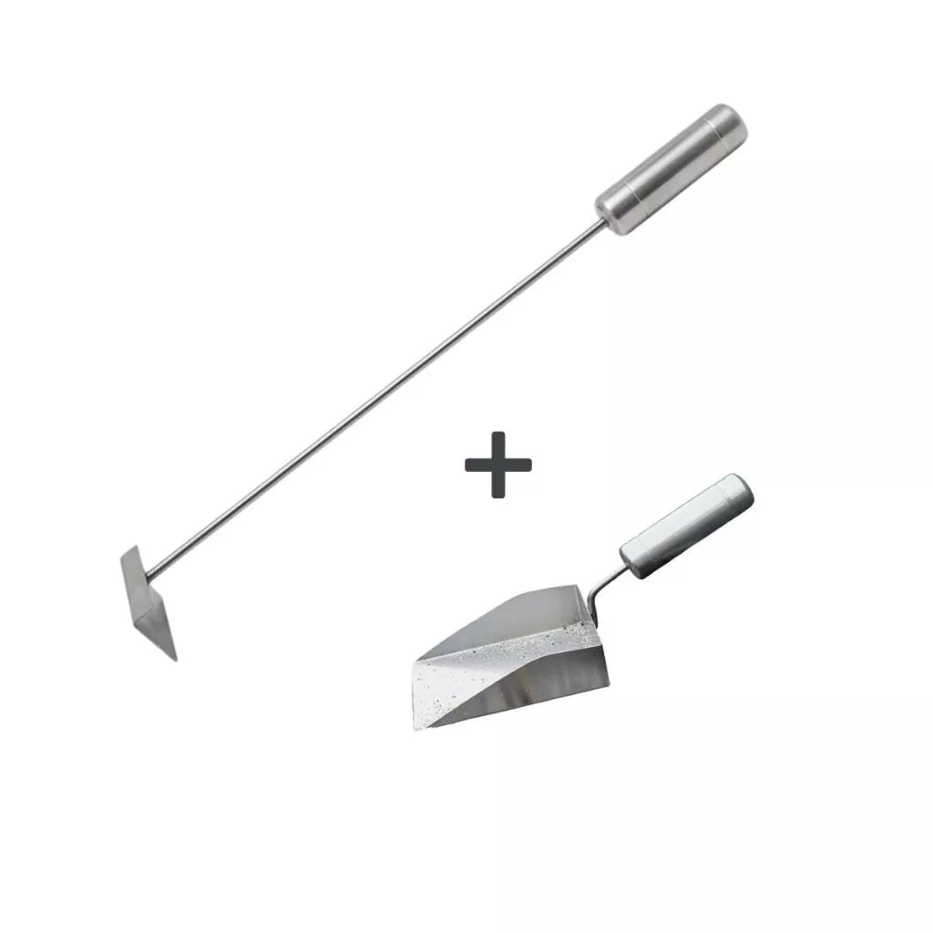 Pá de Cinzas Inox CleanUp | Multiuso para Churrasqueira e Braseiro com Cabo Térmico