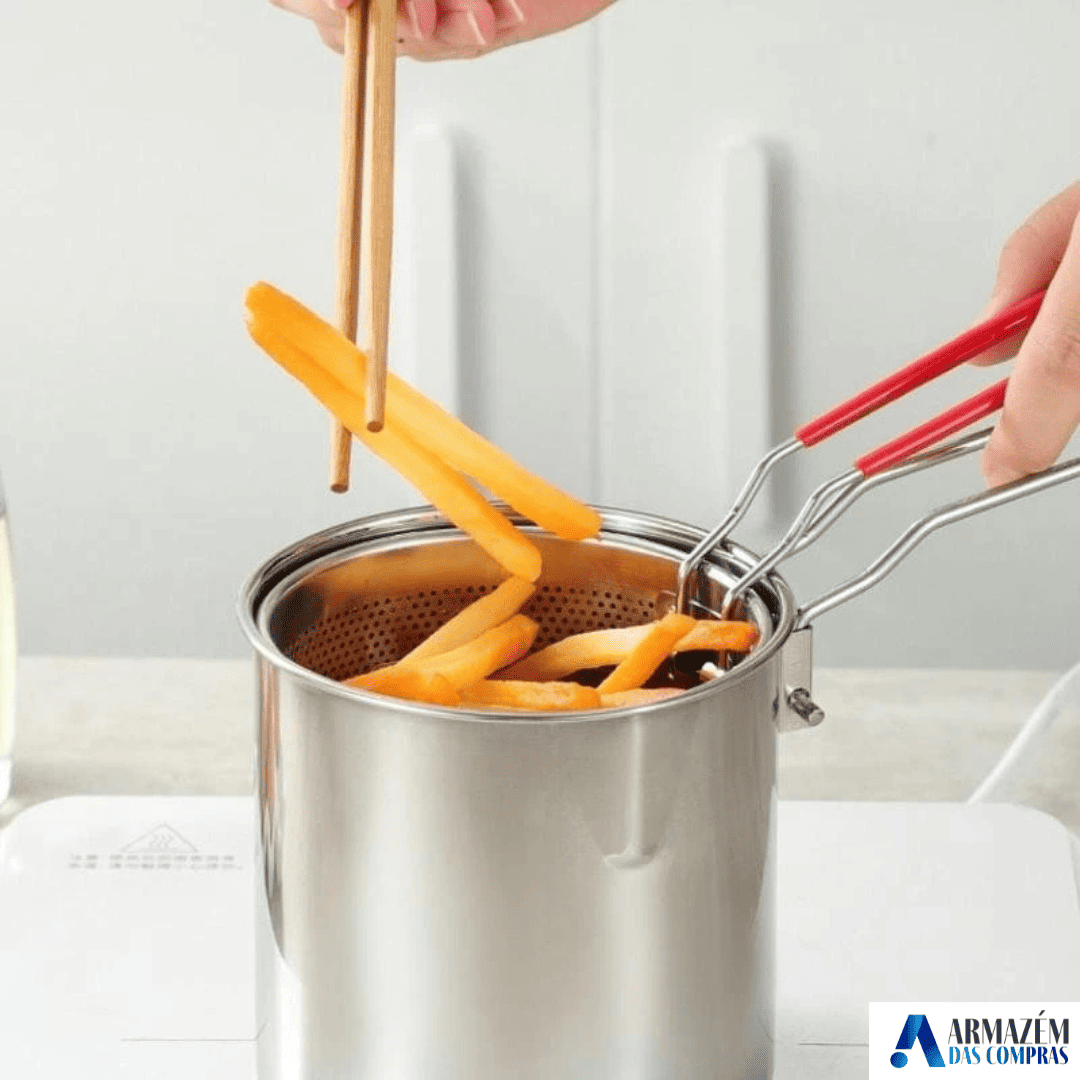 Panela Multiuso Essencial | Cozinhe, Frite e Sirva com Facilidade