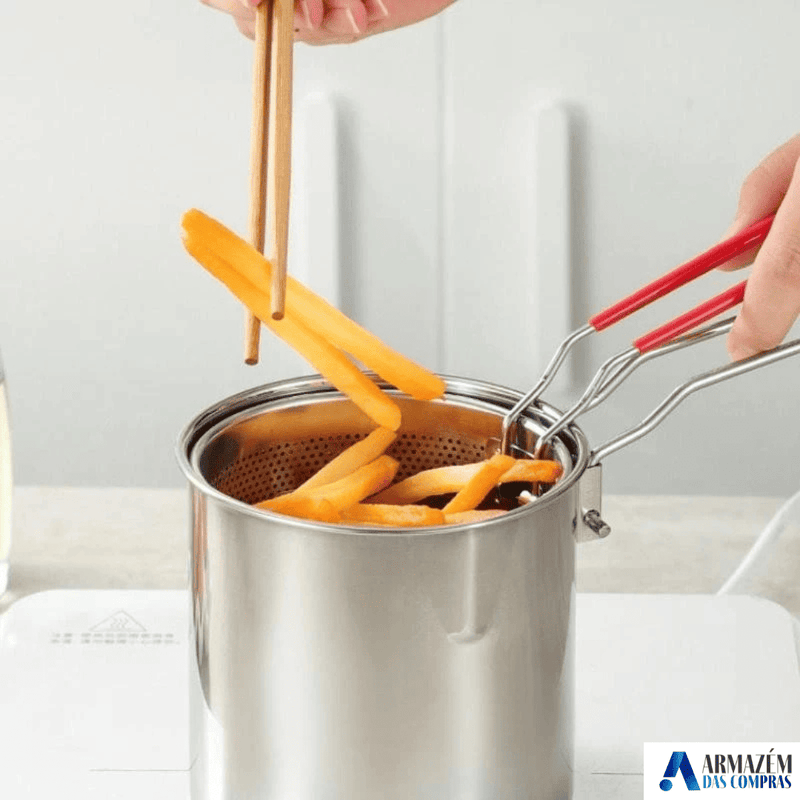 Panela Multiuso Essencial | Cozinhe, Frite e Sirva com Facilidade