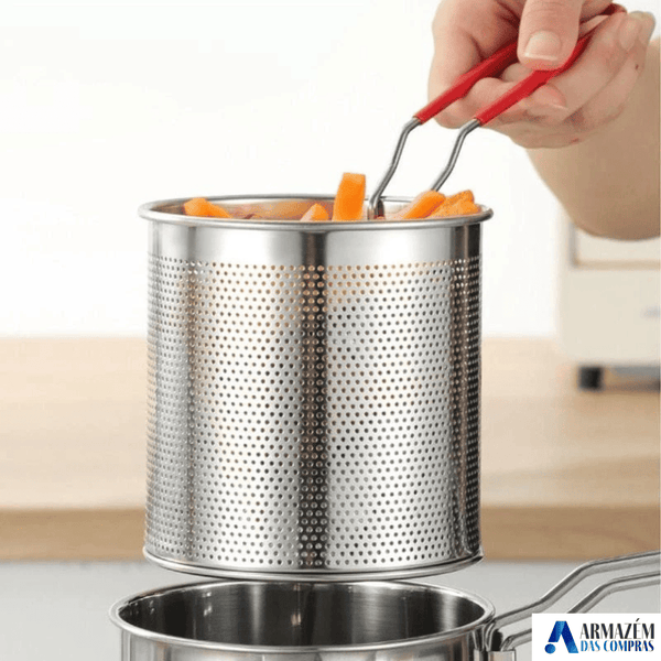 Panela Multiuso Essencial | Cozinhe, Frite e Sirva com Facilidade