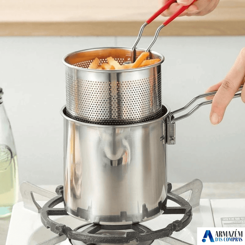 Panela Multiuso Essencial | Cozinhe, Frite e Sirva com Facilidade