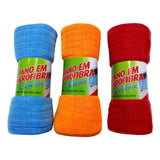 Pano de Chão Microfibra Premium | Pisos Brilhando Sem Esforço | Kit com 3 ou 6 Unidades