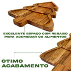 Petisqueira Pinheiro Luxo | Decoração Natalina com Sofisticação Natural