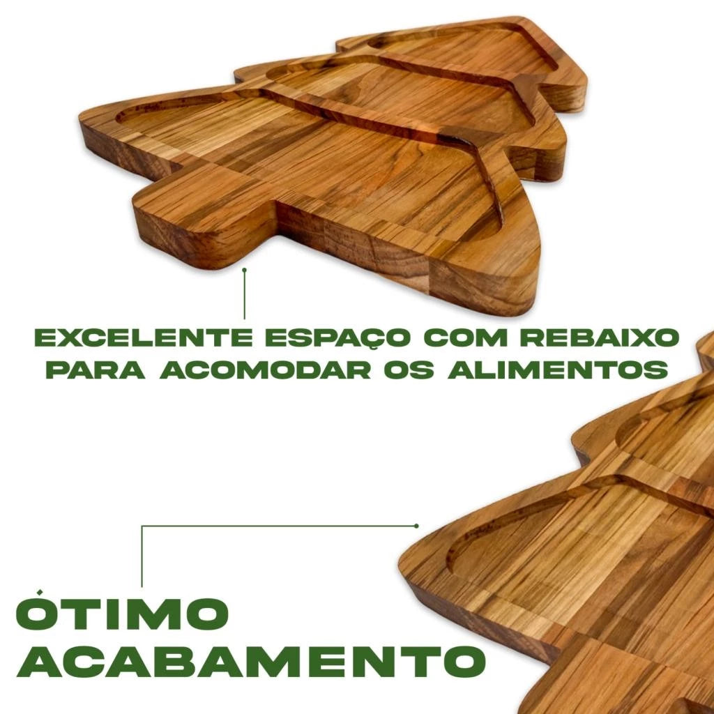 Petisqueira Pinheiro Luxo | Decoração Natalina com Sofisticação Natural