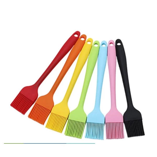 Pincel Culinário de Silicone 24cm | Untar e Finalizar com Precisão de Chef