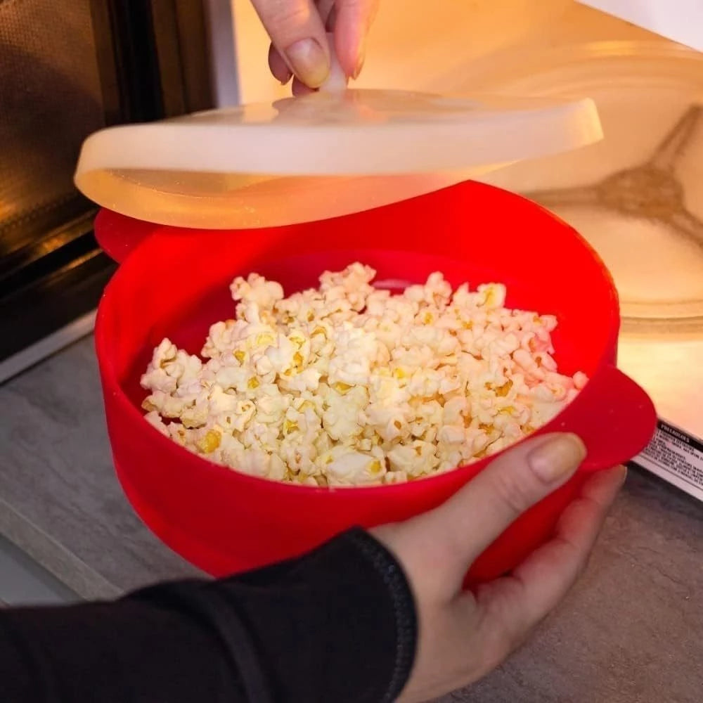 Pipoqueira Magic Pop Silicone | Pipoca Perfeita e Saudável para Toda a Família