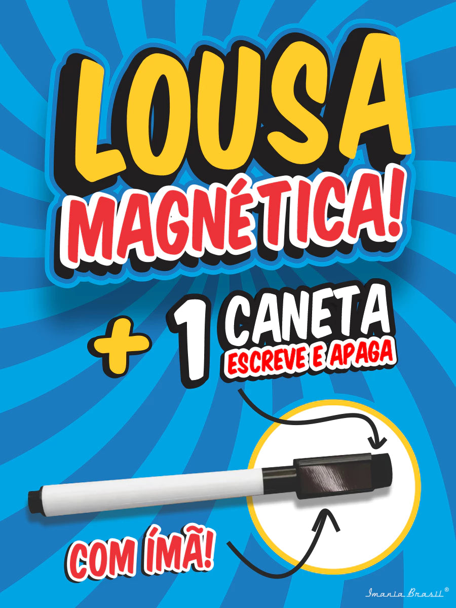 Planner Magnético Semanal | Lousa para Geladeira 19x25cm + Caneta