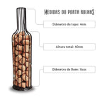 Porta Rolhas Decorativo MemoryWine Iron | O Presente Perfeito para Quem Coleciona Histórias e Bons Vinhos