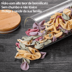 Potes de Vidro BambooFresh | Vedação Hermética e Cozinha Organizada
